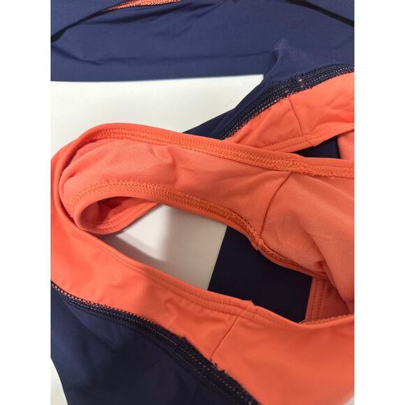 Tommy Bahama 2 - piece Swim Suit Size XL - Small Tall Orange Navy Blue - Picture 5 of 9